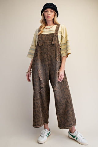 Tracked Overalls Brown by Easel Overalls Easel
