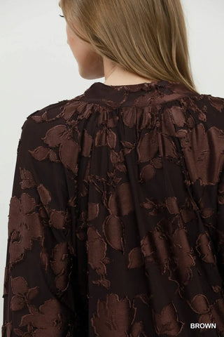 Fetching Top Brown by Umgee Shirts & Tops Umgee