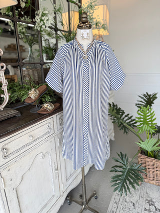 Amberly Dress Blue by Umgee Dresses Umgee