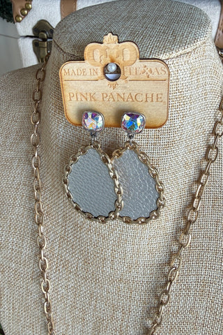 Centerpiece Earrings Silver by Pink Panache
