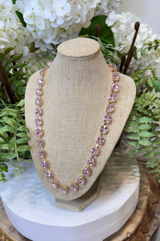 Vibes Necklace Lt Pink/Gold