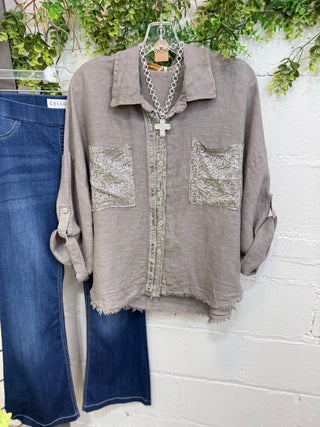 Dixon Top Grey Shirts & Tops New Afeis