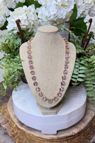 Vibes Necklace Lt Pink/Gold