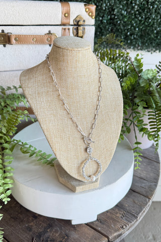 Barbara Necklace Silver by Pink Panache
