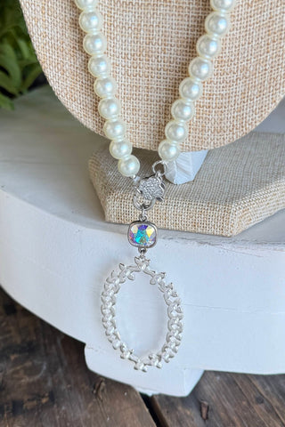 Beulah Necklace Silver by Pink Panache
