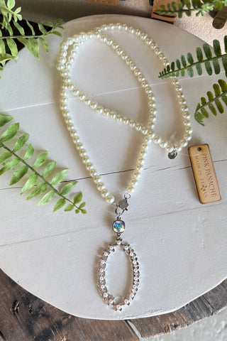 Beulah Necklace Silver by Pink Panache