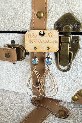Echoes Earrings Gold by Pink Panache