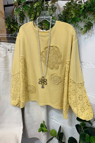Staci Top Butter by Easel Shirts & Tops Easel