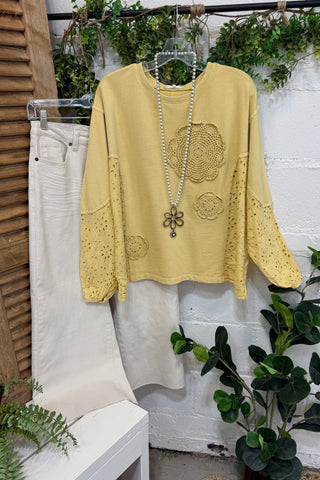 Staci Top Butter by Easel Shirts & Tops Easel