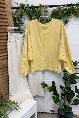 Staci Top Butter by Easel Shirts & Tops Easel
