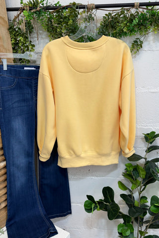 Lulu Mac Sweatshirt Butter/Lt Blue
