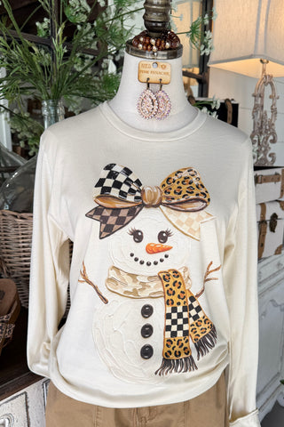 Wild Snowman Tee Ivory