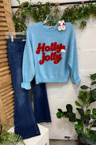 Holly Jolly Sweater Blue by Entro