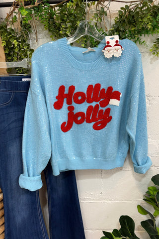Holly Jolly Sweater Blue by Entro