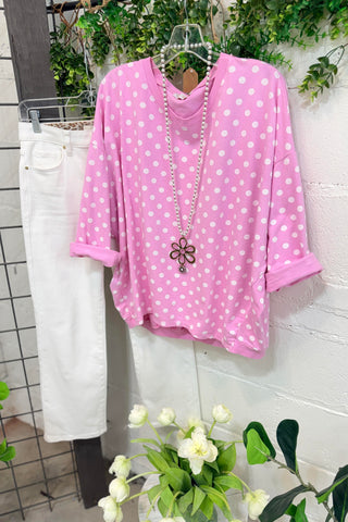 Lyric Pink/White Shirts & Tops Hope