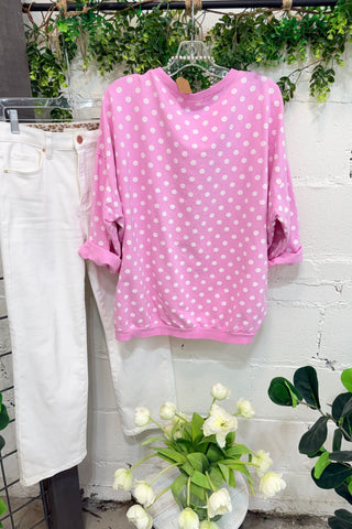 Lyric Pink/White Shirts & Tops Hope