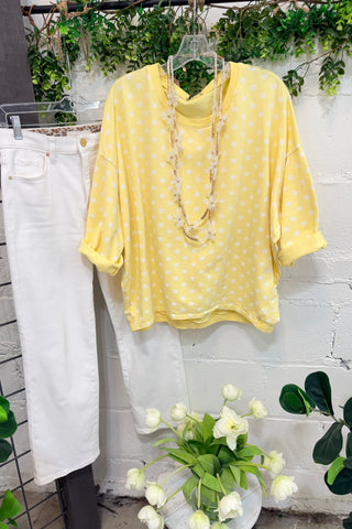 Lyric Lemon/White Shirts & Tops YOLLY