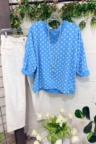 Lyric Cerulean/White Shirts & Tops YOLLY