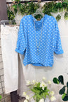 Cerulean/ White