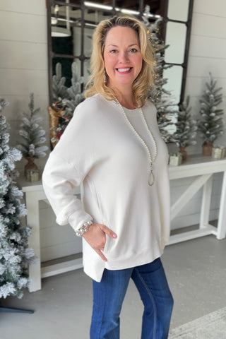 Yes Girl Sand Beige Shirts & Tops Zenana