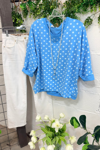 Lyric Cerulean/White Shirts & Tops YOLLY