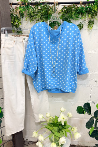 Lyric Cerulean/White RESTOCK Soon Shirts & Tops Hope