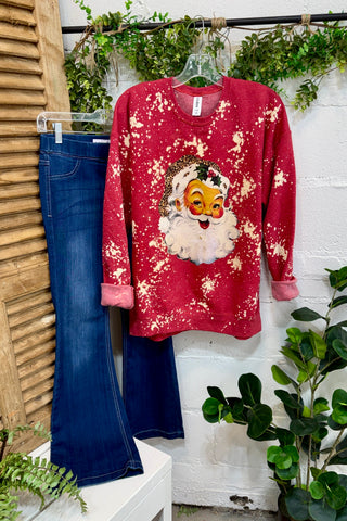 Jolly Santa Sweatshirt Red
