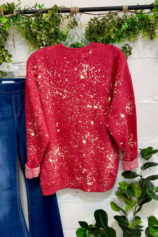 Jolly Santa Sweatshirt Red
