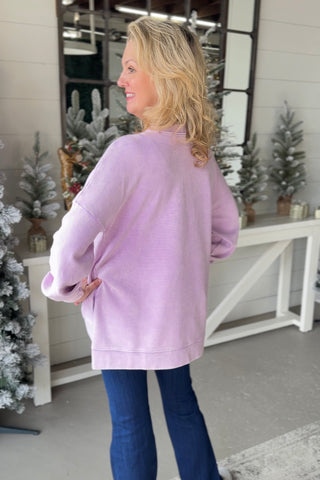 Yes Girl Lavender Shirts & Tops Zenana