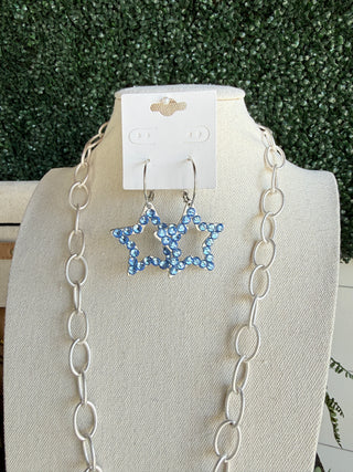 Daystar Earrings Blue Earrings BFF