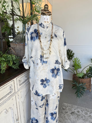 Kessie Linen Top Lt Taupe Shirts & Tops Sole Luna