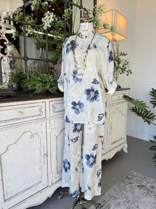 Kessie Linen Top Lt Taupe Shirts & Tops S F Moda