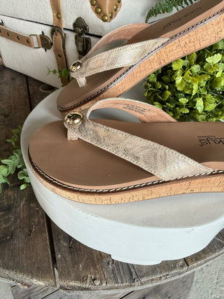 Off the Deep End Gold by Corky’s Sandal Corky's Footwear