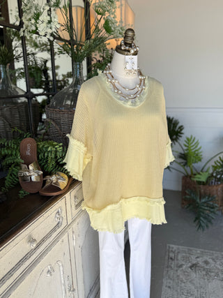 Desert Island Lemon Yellow Shirts & Tops Sole Luna