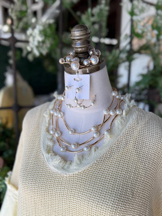 Hayes Necklace Gold/Pearl Necklaces H & D