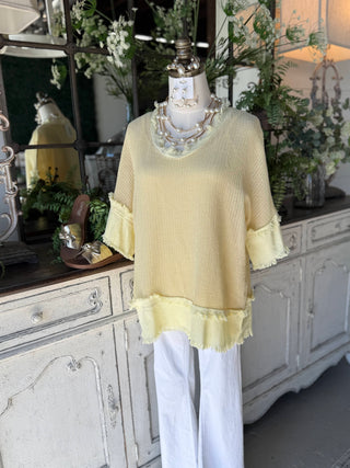 Desert Island Lemon Yellow Shirts & Tops Sole Luna