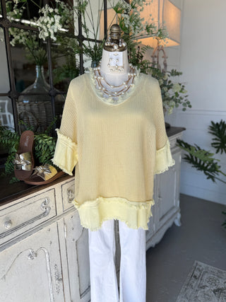 Desert Island Lemon Yellow Shirts & Tops Sole Luna