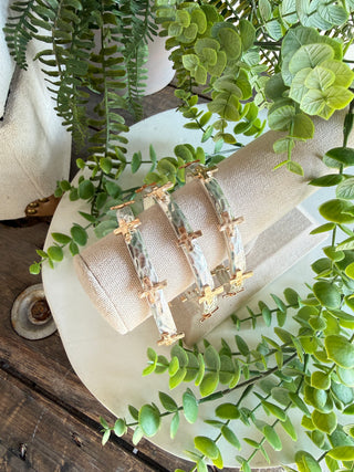 Bangled Cross Bracelet Silver Bracelets carol's boutique