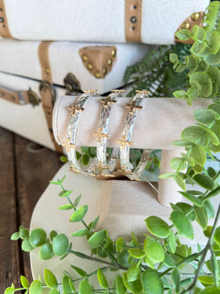 Bangled Cross Bracelet Silver Bracelets carol's boutique