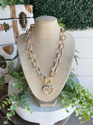 Heartbreaker Necklace Gold/Silver