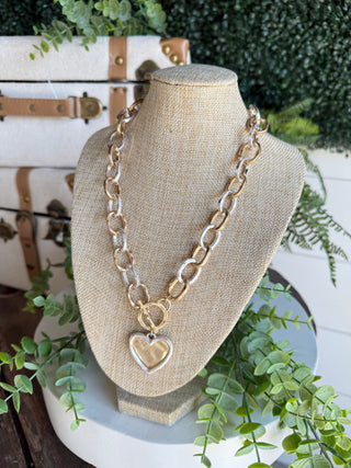 Heartbreaker Necklace Gold/Silver