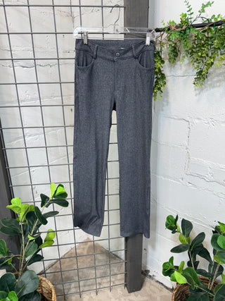 Deception Jeggings Grey Leggings Yelete