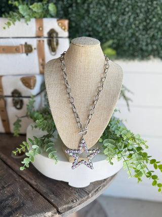 Big Star Necklace Silver