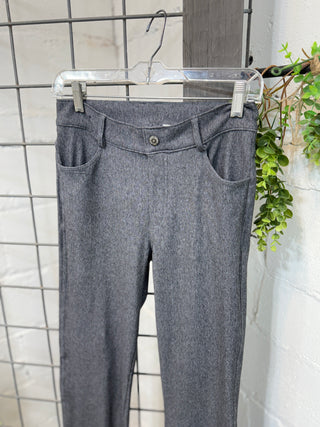 Deception Jeggings Grey Leggings Yelete