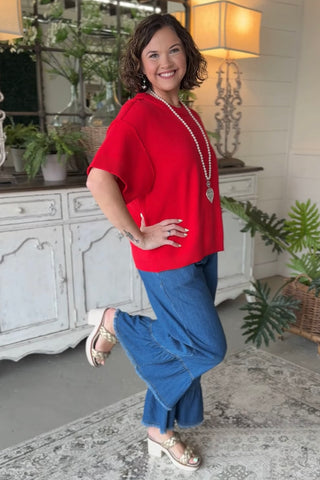 Tinsley Sweater Red by Jodifl Sweater Jodifl
