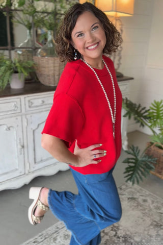 Tinsley Sweater Red by Jodifl Sweater Jodifl