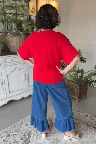 Tinsley Sweater Red by Jodifl Sweater Jodifl