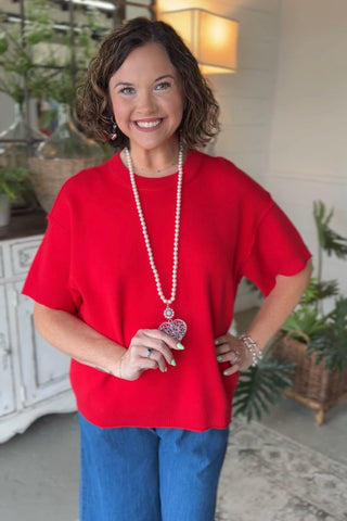 Tinsley Sweater Red by Jodifl Sweater Jodifl