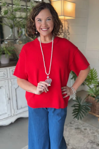 Tinsley Sweater Red by Jodifl Sweater Jodifl