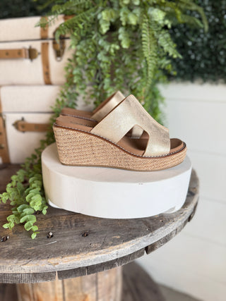 Kiss N Tell Gold by Corky's Sandal Corky's Footwear